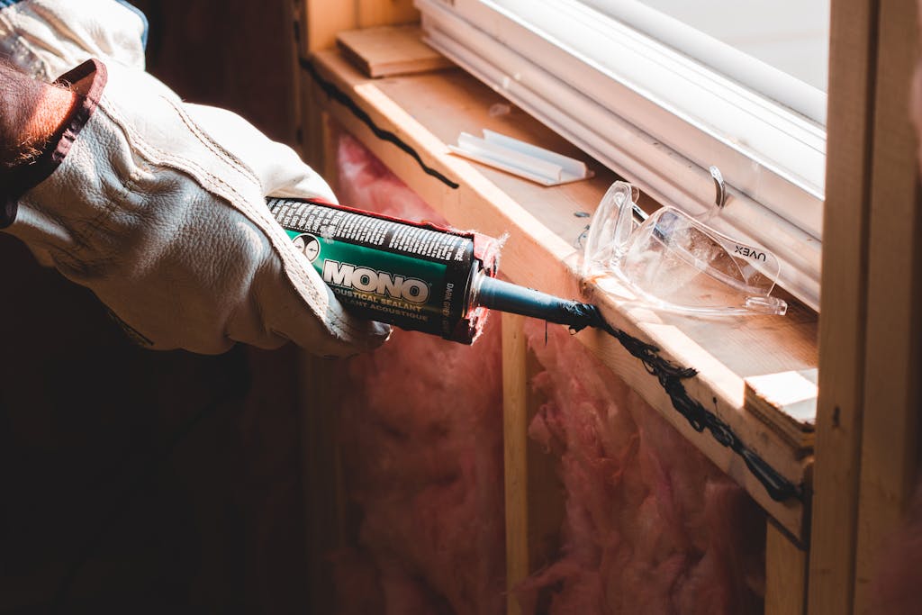 caulk, spider removal, keep spiders out