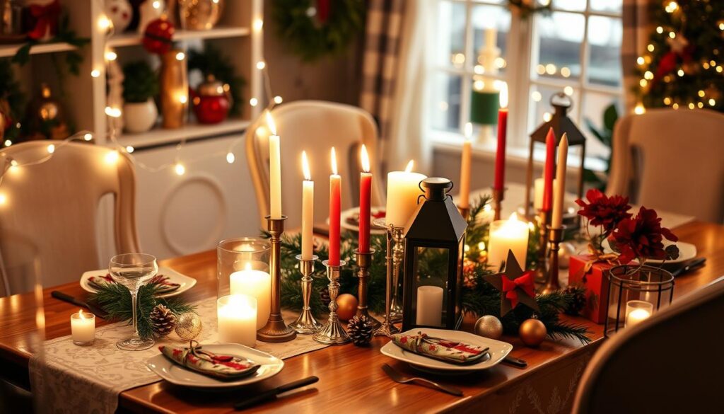 Christmas table lighting ideas Christmas table lighting ideas
