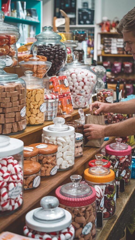 candy store 1950's,