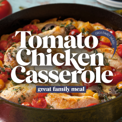 tomato chicken casserole, cast iron
