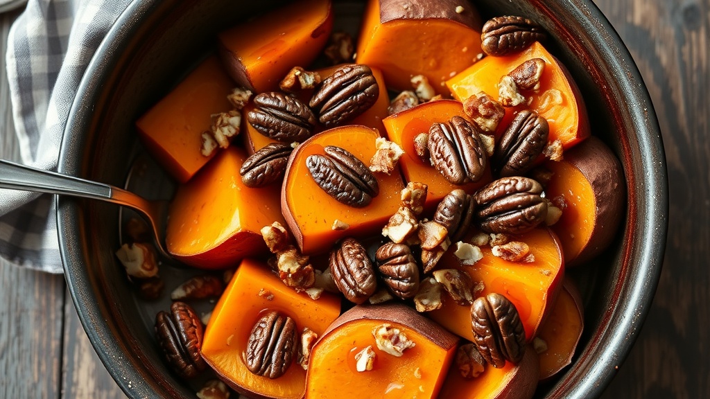 sweet potatoes with southern pecans