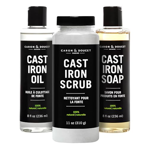 CARON & DOUCET Cast Iron Seasoning Set