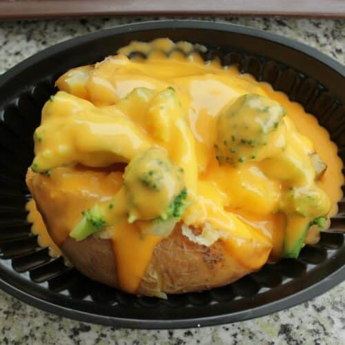Cheesy broccoli baked potatoes